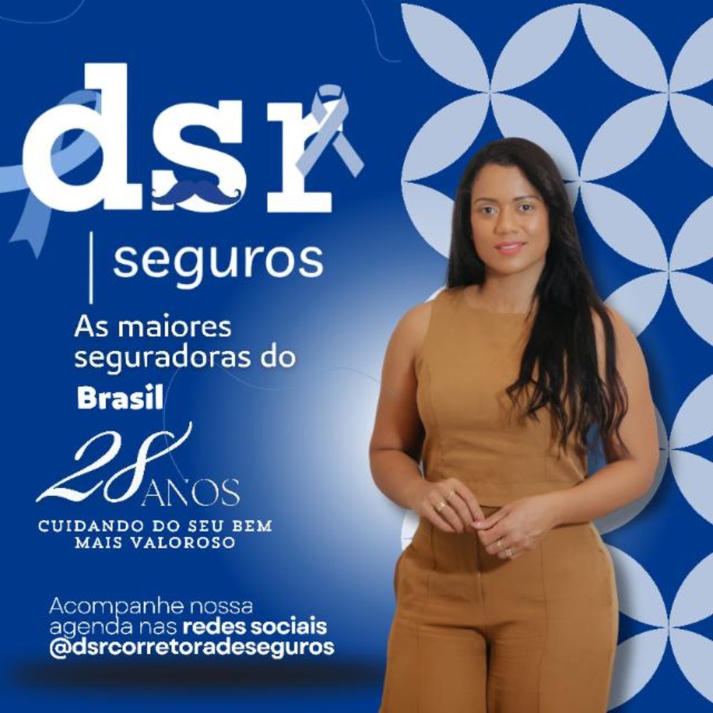 DSR Seguros, com as maiores seguradoras do Brasil. Acompanhe nossa agenda nas redes sociais: @dsrcorretoradeseguros